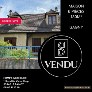 ALT=Maison vendu gagny