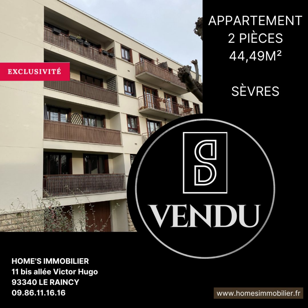 ALT=Appartement à vendre sèvres