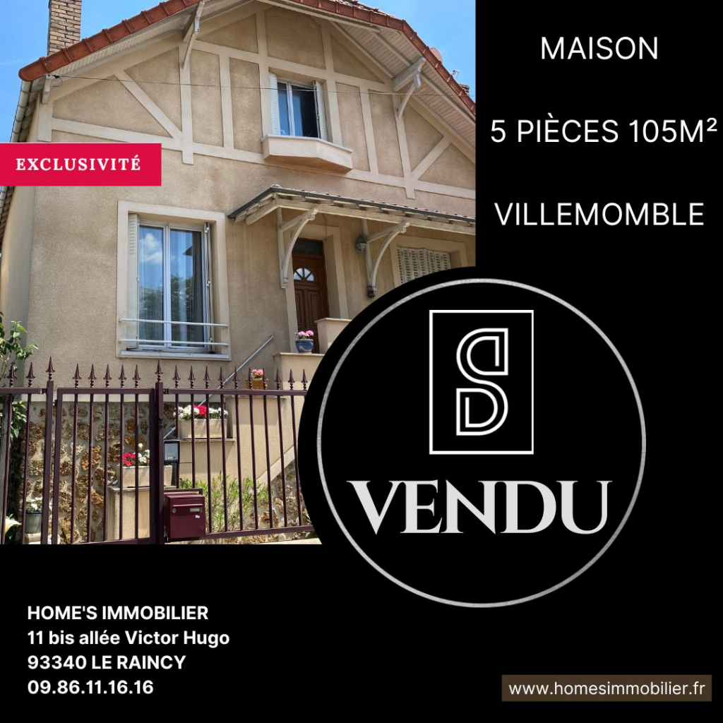 ALT=Maison à vendre villemomble