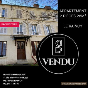 ALT=Appartement à vendre Le Raincy home's immobilier
