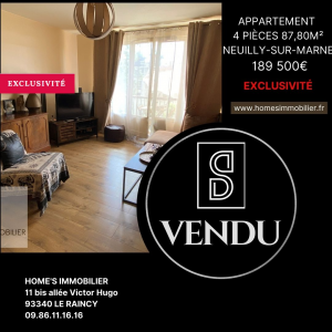 ALT=Appartement vendu neuilly sur marne