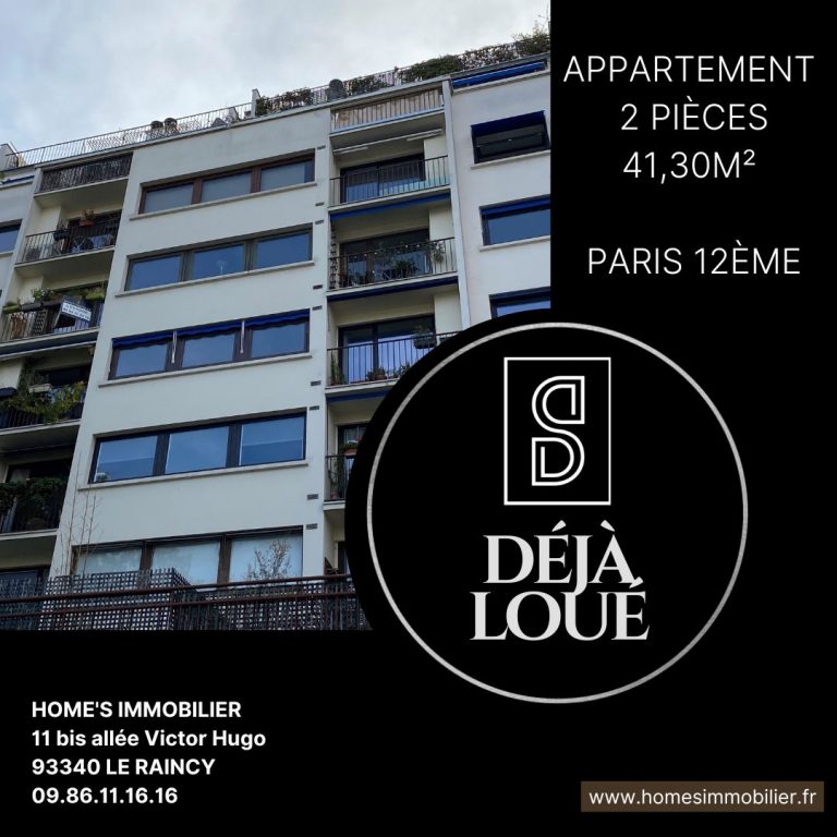 ALT=HOME'S IMMOBILIER Agence immobiliere Le Raincy agence immobiliere Villemomble estimation maison appartement PARIS 12