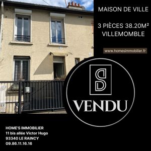 ALT=Maison vendu villemomble