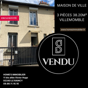 ALT=Maison vendu villemomble