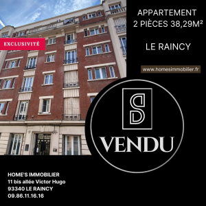 ALT=Appartement vendu le raincy