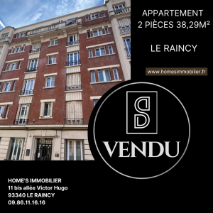 ALT=Appartement vendu le raincy