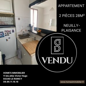ALT=Appartement à vendre Neuilly Plaisance home's immobilier