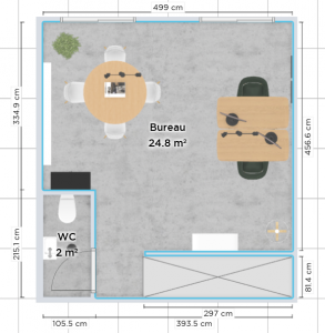 ALT=Plan bureau à louer le raincy