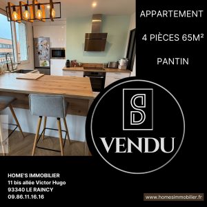 ALT=Appartement vendu Pantin Home's immobilier