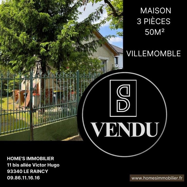 ALT=appartement à louer VILLEMOMBLE Home's immobilier agence immobilière LE RAINCY