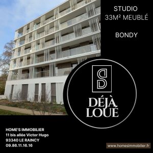 ALT=Studio meublé à louer Bondy HOME'S IMMOBILIER