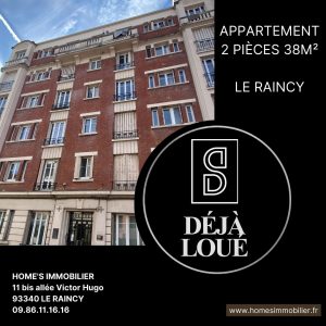 ALT=Location appartement 2 pièces le raincy HOME'S IMMOBILIER